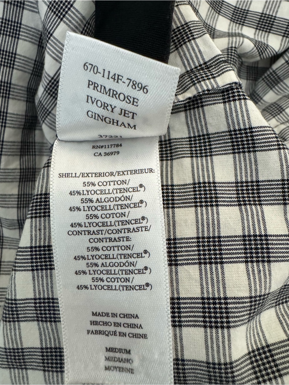 Rails Black and White Gingham Midi Dress - Picture 11 of 11